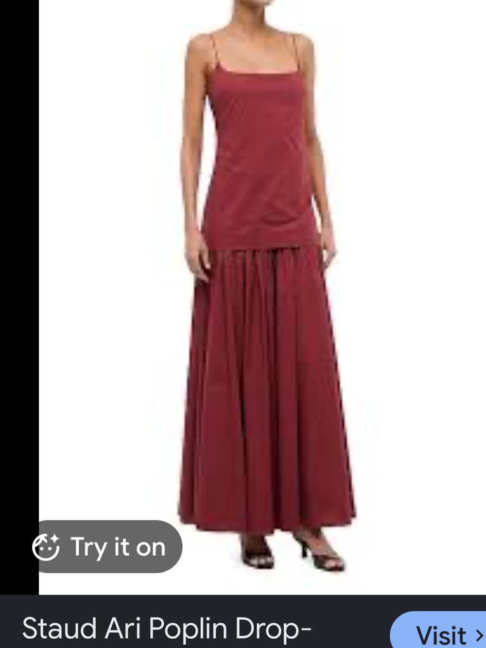 NWT o.p.t Few Moda Drop Waist Dress Wine Size Large - Picture 7 of 7